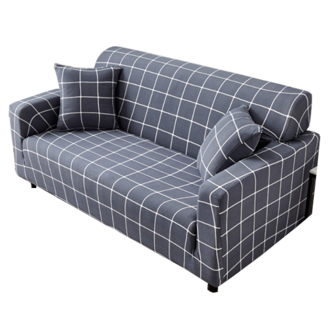 2 Seater High Stretch Sofa Cover Couch Lounge Protector Pattern Slipcovers