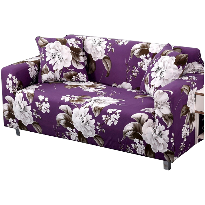 2 Seater High Stretch Sofa Cover Couch Lounge Protector Pattern Slipcovers