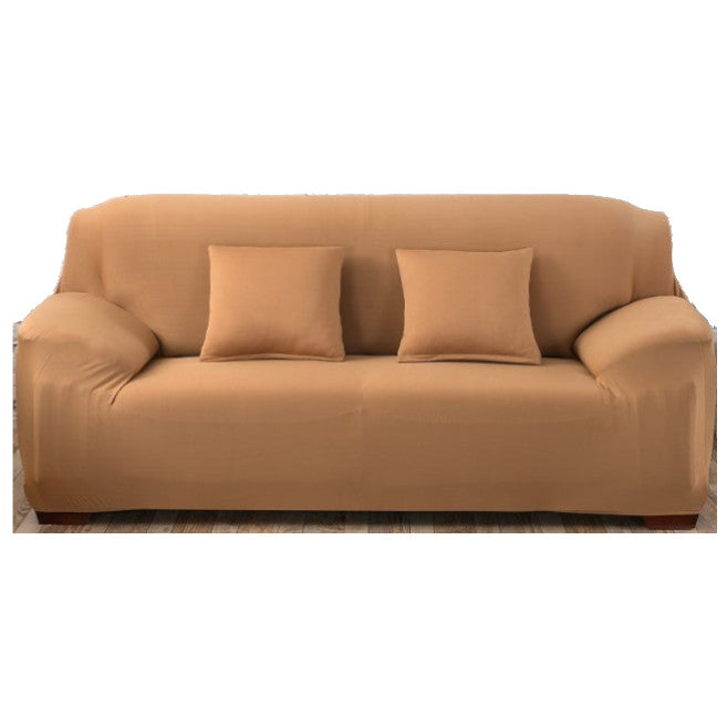 2 Seater High Stretch Sofa Cover Couch Lounge Protector Slipcovers Solid Colours