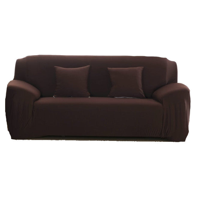 2 Seater High Stretch Sofa Cover Couch Lounge Protector Slipcovers Solid Colours
