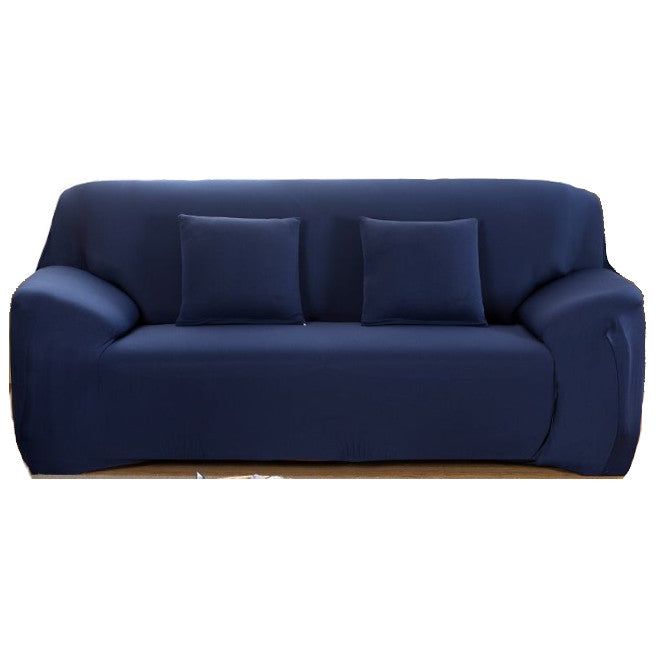 2 Seater High Stretch Sofa Cover Couch Lounge Protector Slipcovers Solid Colours