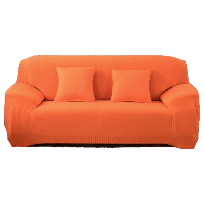 2 Seater High Stretch Sofa Cover Couch Lounge Protector Slipcovers Solid Colours