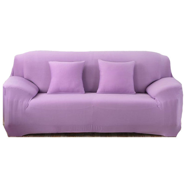 2 Seater High Stretch Sofa Cover Couch Lounge Protector Slipcovers Solid Colours