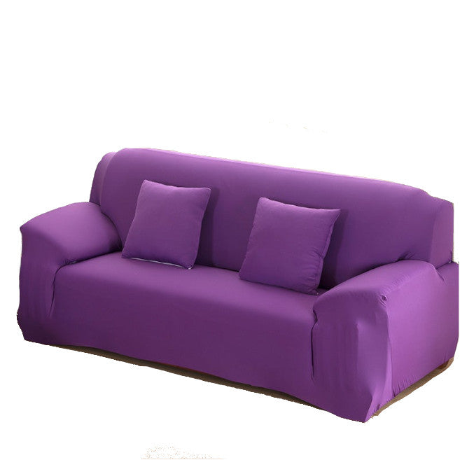 2 Seater High Stretch Sofa Cover Couch Lounge Protector Slipcovers Solid Colours