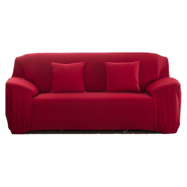 2 Seater High Stretch Sofa Cover Couch Lounge Protector Slipcovers Solid Colours