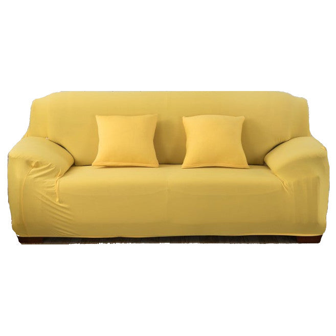2 Seater High Stretch Sofa Cover Couch Lounge Protector Slipcovers Solid Colours