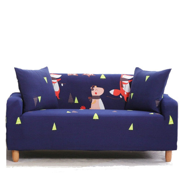 2 Seater High Stretch Sofa Cover Couch Lounge Protector Pattern Slipcovers