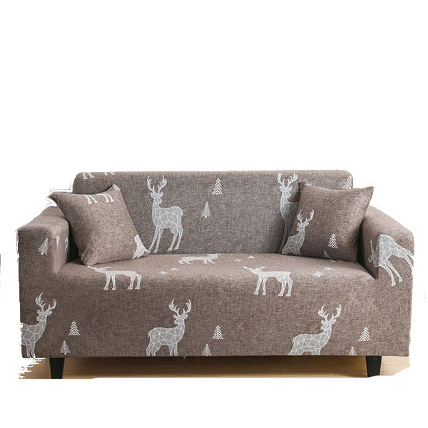 2 Seater High Stretch Sofa Cover Couch Lounge Protector Pattern Slipcovers