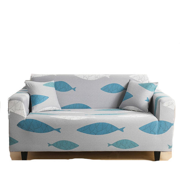 2 Seater High Stretch Sofa Cover Couch Lounge Protector Pattern Slipcovers