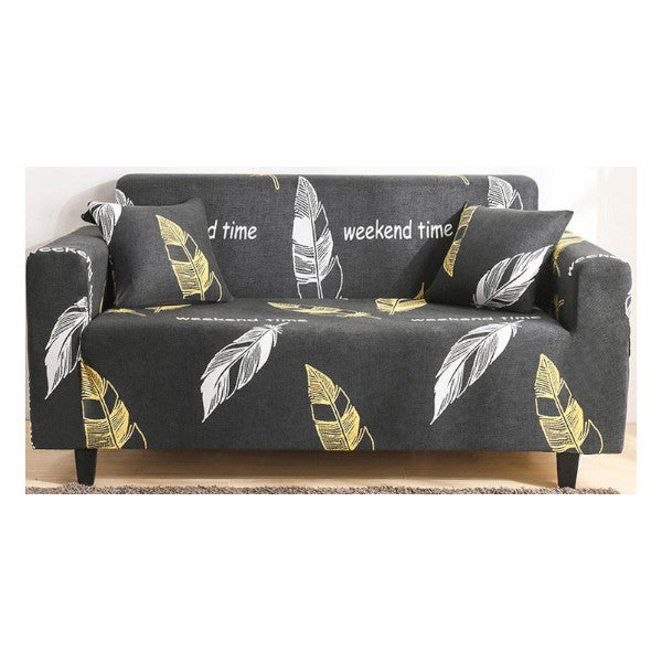 2 Seater High Stretch Sofa Cover Couch Lounge Protector Pattern Slipcovers