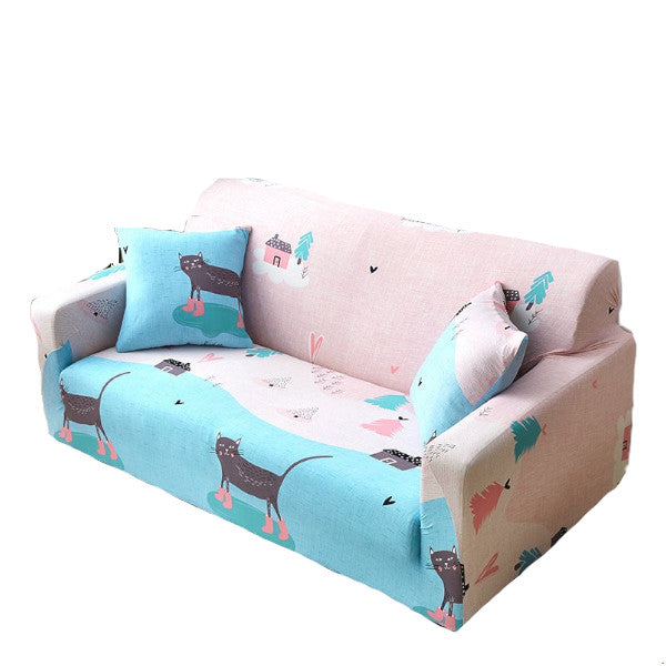 2 Seater High Stretch Sofa Cover Couch Lounge Protector Pattern Slipcovers