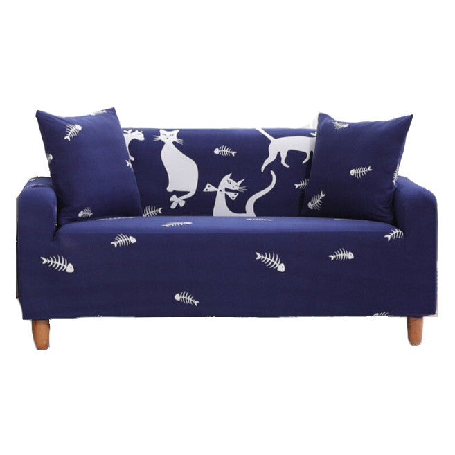 2 Seater High Stretch Sofa Cover Couch Lounge Protector Pattern Slipcovers