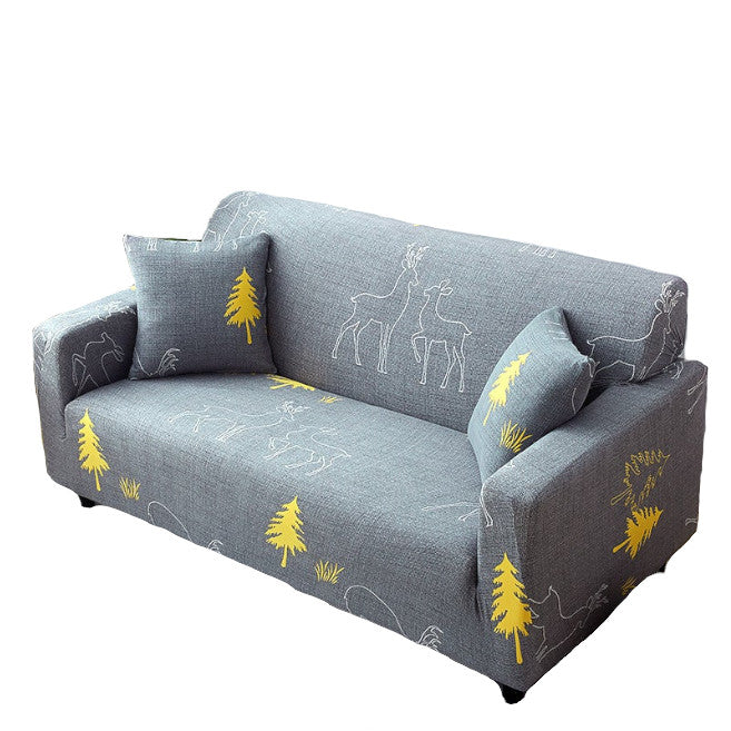 2 Seater High Stretch Sofa Cover Couch Lounge Protector Pattern Slipcovers
