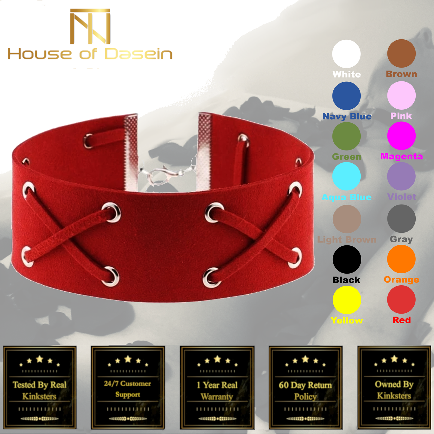 Suede Collar 15 Colours Harajuku Soft Choker Necklace Bondage Restraints