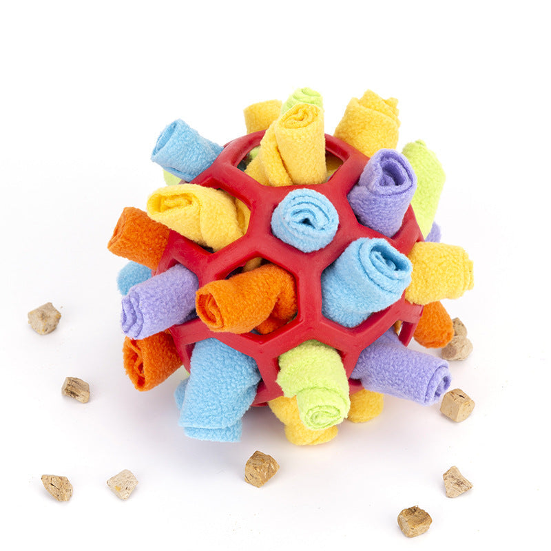 Dog Snuffle Ball Slow Feeding Treat Hiding Pet Toy