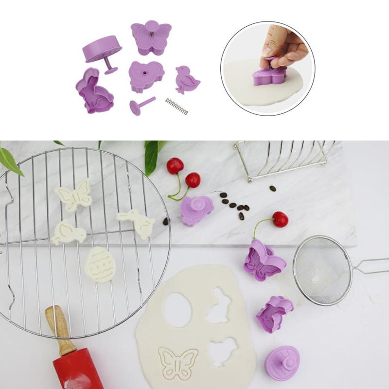 Easter Cookie Cutter Fondant Baking Mold Set