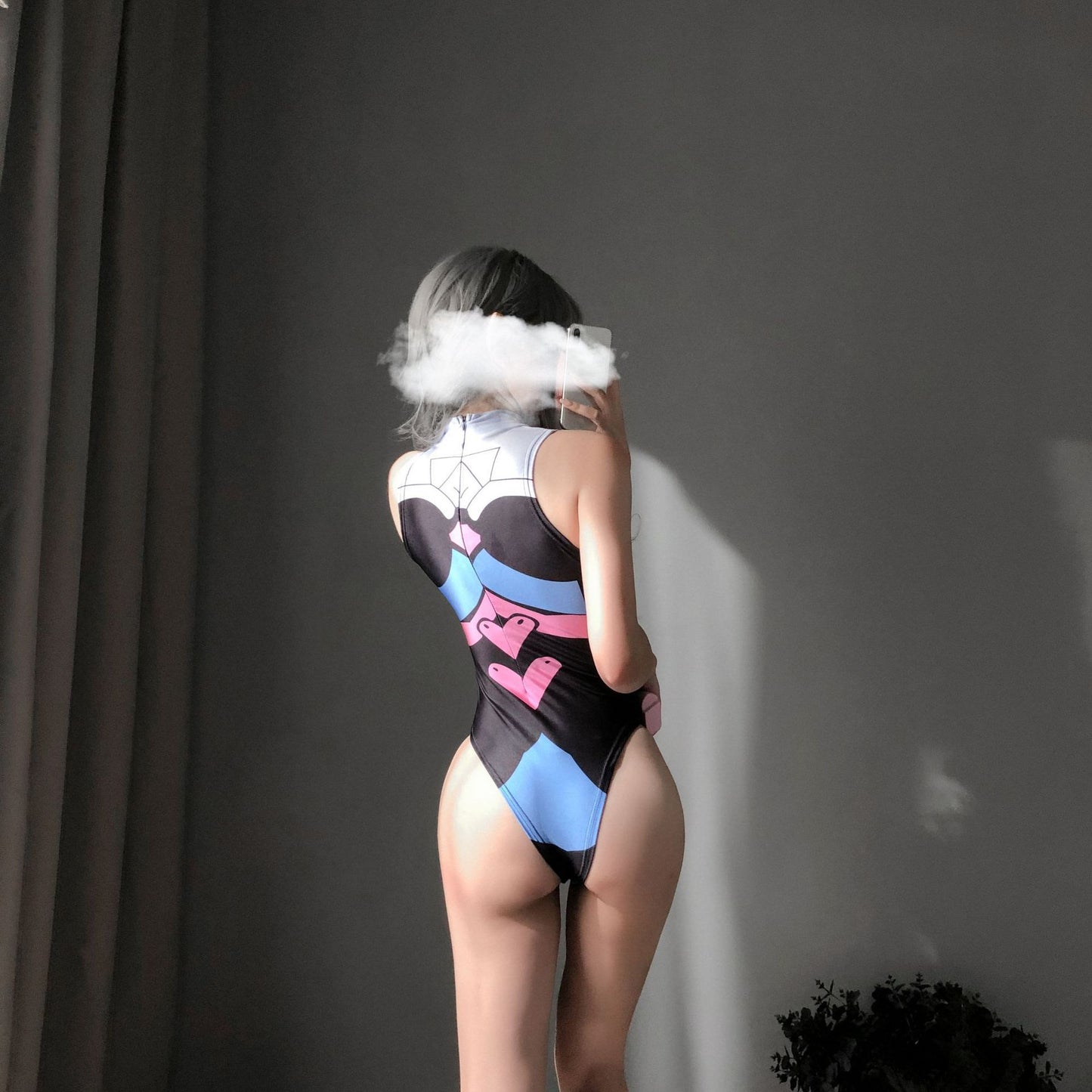 D.Va Overwatch Anime Cosplay Leotard One Piece Bodysuit Costume
