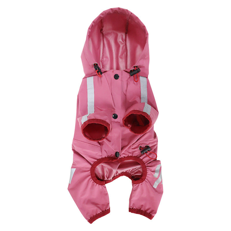 Dog Raincoat Full Package Four Feet Waterproof Cape Pet Products
