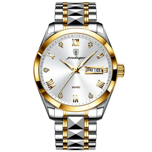 Veile Studios Waterproof Luminous Double Calendar Men's Wrist Watch Jewelry