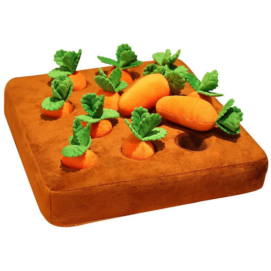 Carrot Plush Toy Snuffle Mat Anti Boredom Dog Puppy Toys