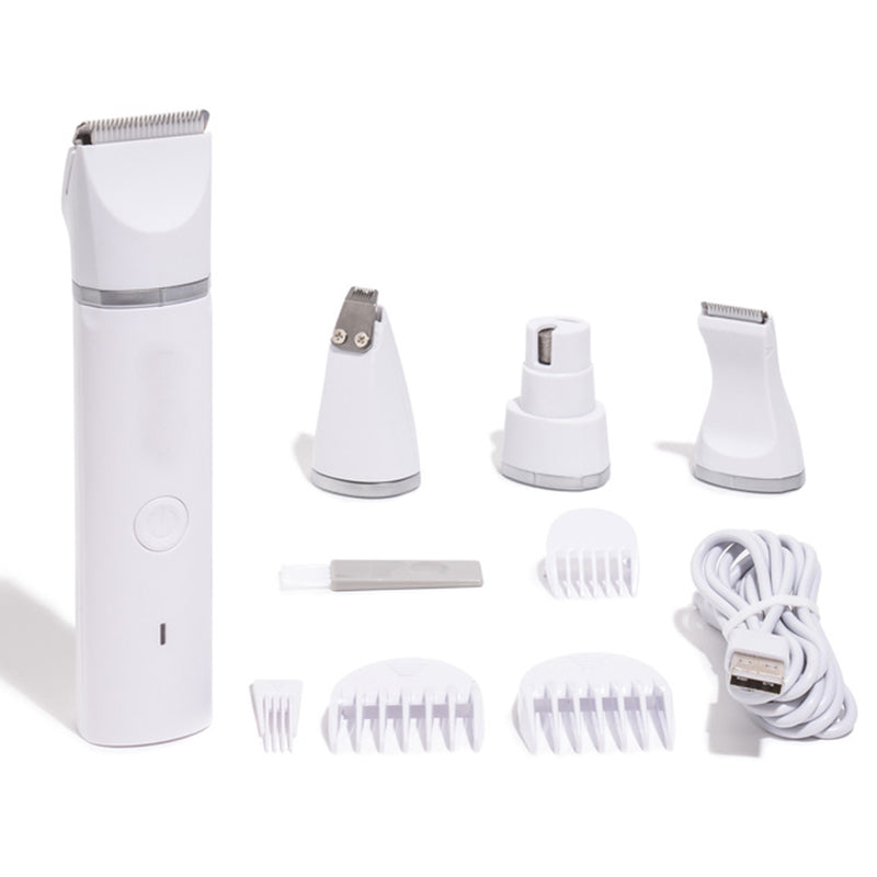4 In 1 Pet Hair Clipper With Blades Grooming Machine Trimmer & Nail Grinder Professional Haircut For Dogs Cats Drop Ship