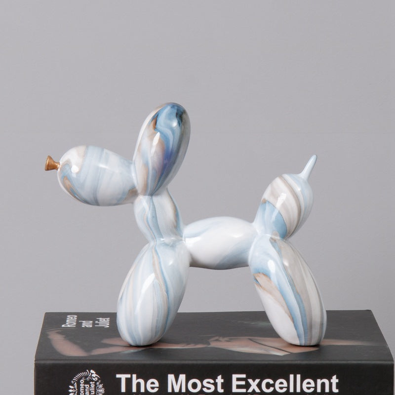 Fluid Balloon Dog Resin Ornaments Creative Living Room Home Artifact Desktop Decoration