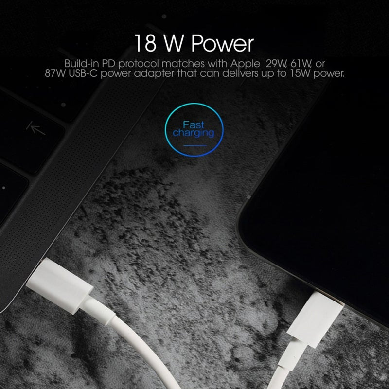 2M Pd 18W Fast Charger Cable For Iphone 12 11 Xr Xs Max Usb Type To Ios Data
