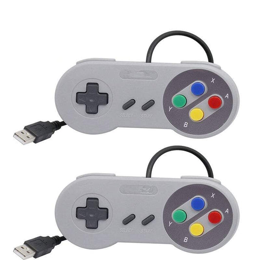 Televisions 2Pack Classic Snes Usb Controller Gamepad Retro Super Nintendo Nes Wired Joystick For Windows Pc Mac