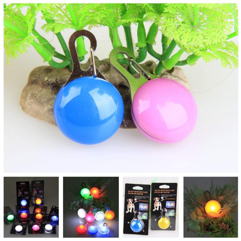 Pet Travel Access 2Pack Colourful Clip On Safety Night Light Collar Keychain Led Waterproof Walking Lights For Dogs And