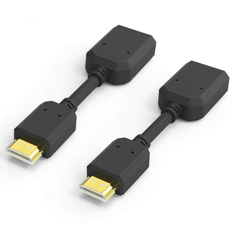 2Pack Hdmi Extension Cable Extract Me High Speed Male To Female Extender Adaptor Converter Support 4K2k Roku Stick Tv Hd