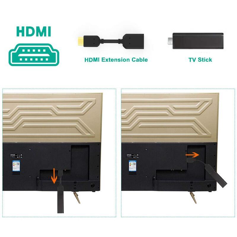 2Pack Hdmi Extension Cable Extract Me High Speed Male To Female Extender Adaptor Converter Support 4K2k Roku Stick Tv Hd
