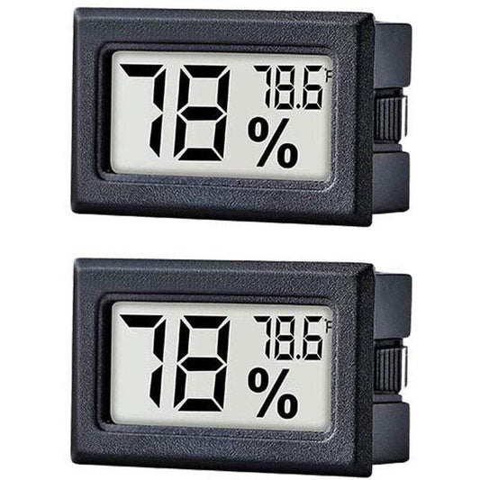 Weather Stations Room Thermometers 2Pack Mini Hygrometer Digital Indoor Greenhouse Garden Organ Closet Display Fahrenhei