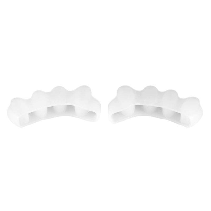 2 Pack Toe Separators Silicone Bunion Hallux Valgus Protector Divider Foot Care