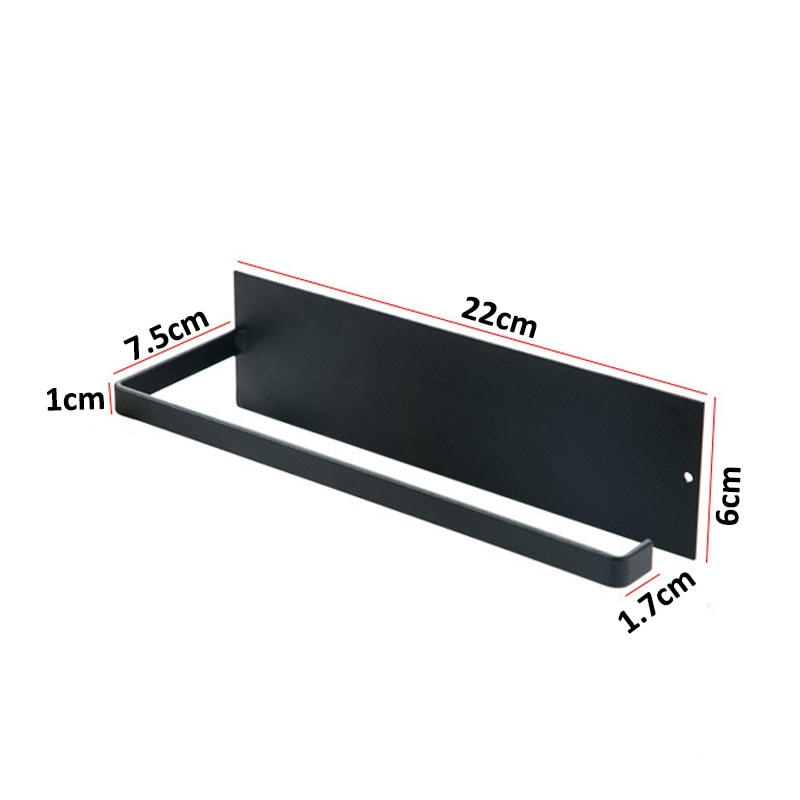 Wall Mount Hanging Holder Kitchen Towel Rack No Drill Bathroom Paper Dispenser