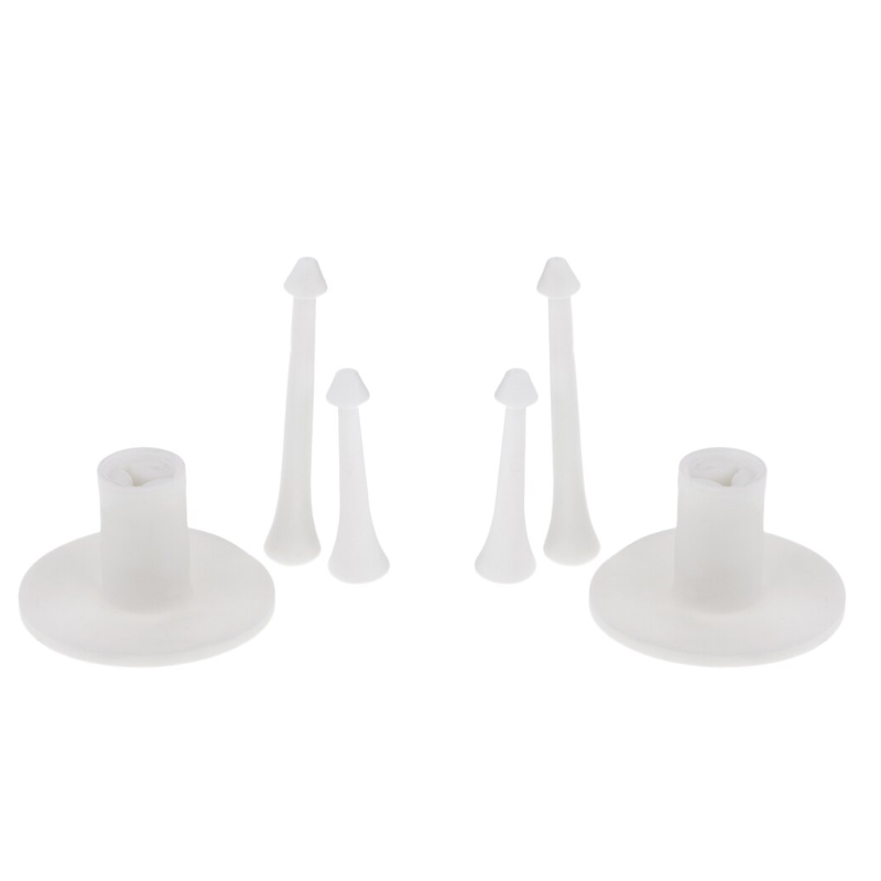2Pcs Golf Tee Rubber Holder Tees 3 Inch 1 / 4 Long Practice Swing Trainer Training