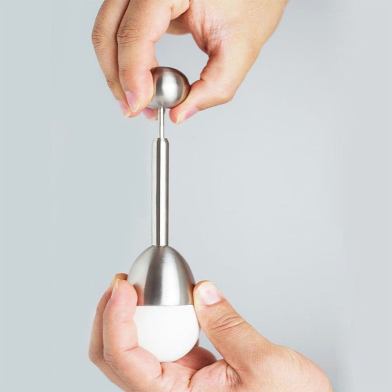 Stainless Steel Boiled Egg Topper Shell Cutter Knocker Opener Kitchen Tool
