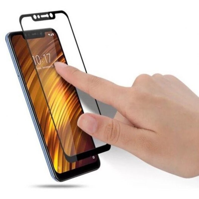 3D 0.26Mm Full Cover Tempered Glass Screen Film For Xiaomi Pocophone F1 Black