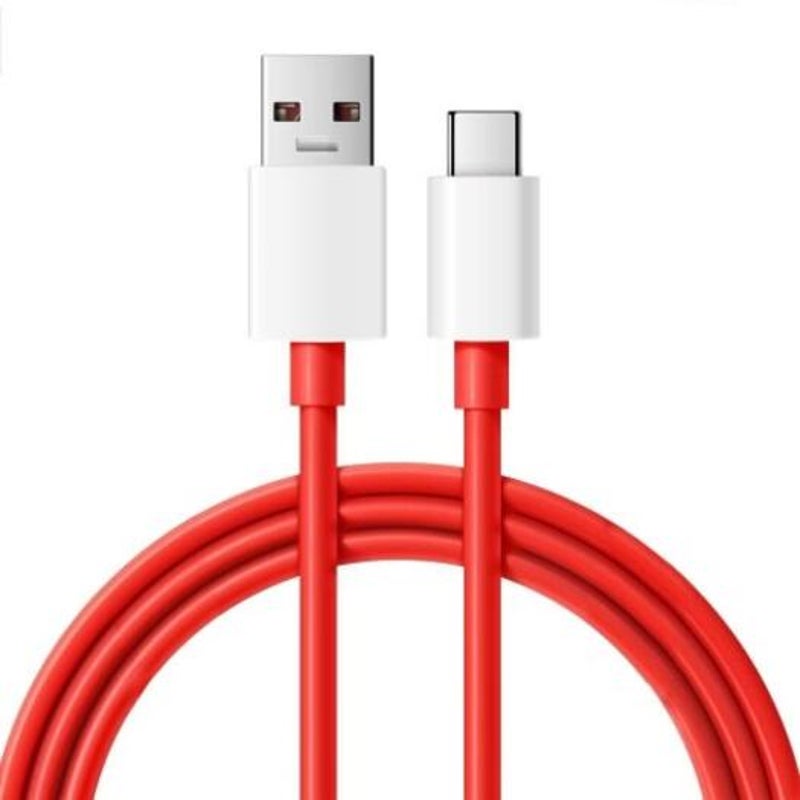 2Pcs 4A Fast Charging Data Usb Type Cable For Oneplus 6T / 5T 3T Red