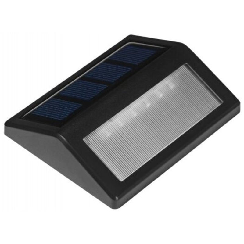 6 Leds Light Control Solar Garden Lamp Black