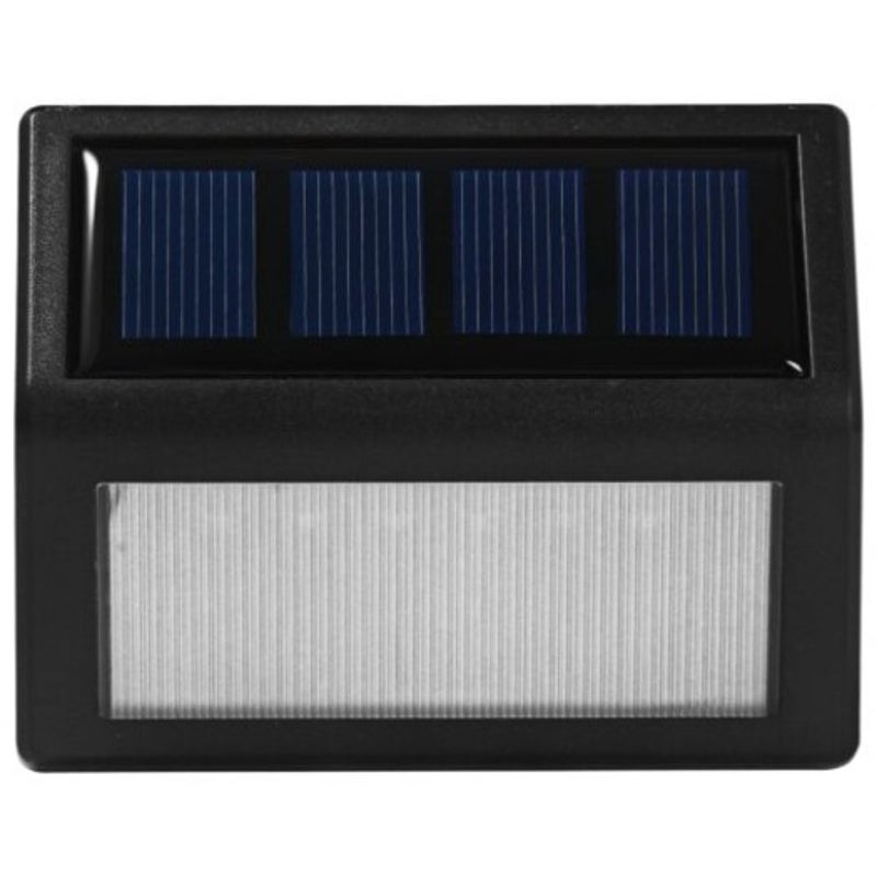 6 Leds Light Control Solar Garden Lamp Black