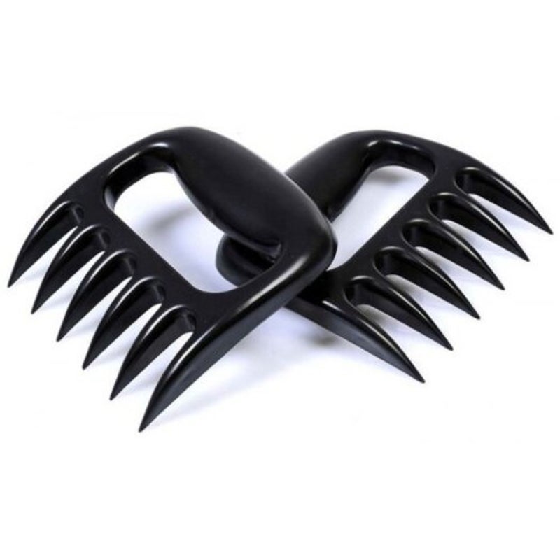 2Pcs Bbq Meat Claws Shredding Forks Black