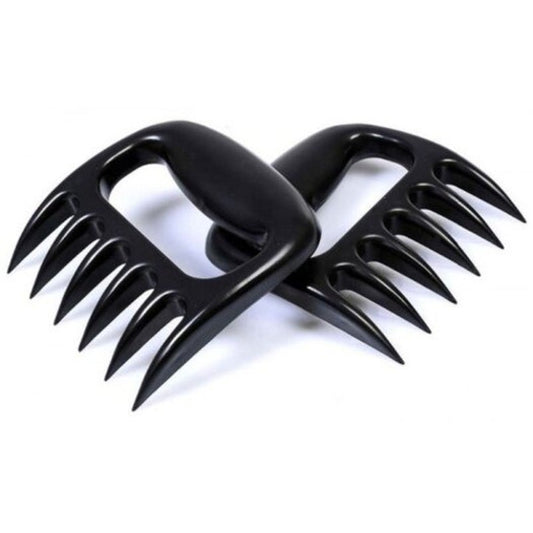 2Pcs Bbq Meat Claws Shredding Forks Black