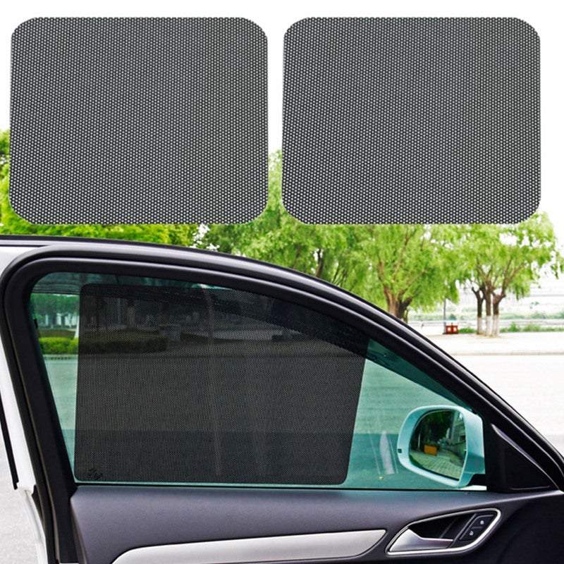 Car Sun Shades Pairs Of 42 X 38Cm Dotted Stickers Reusable Side