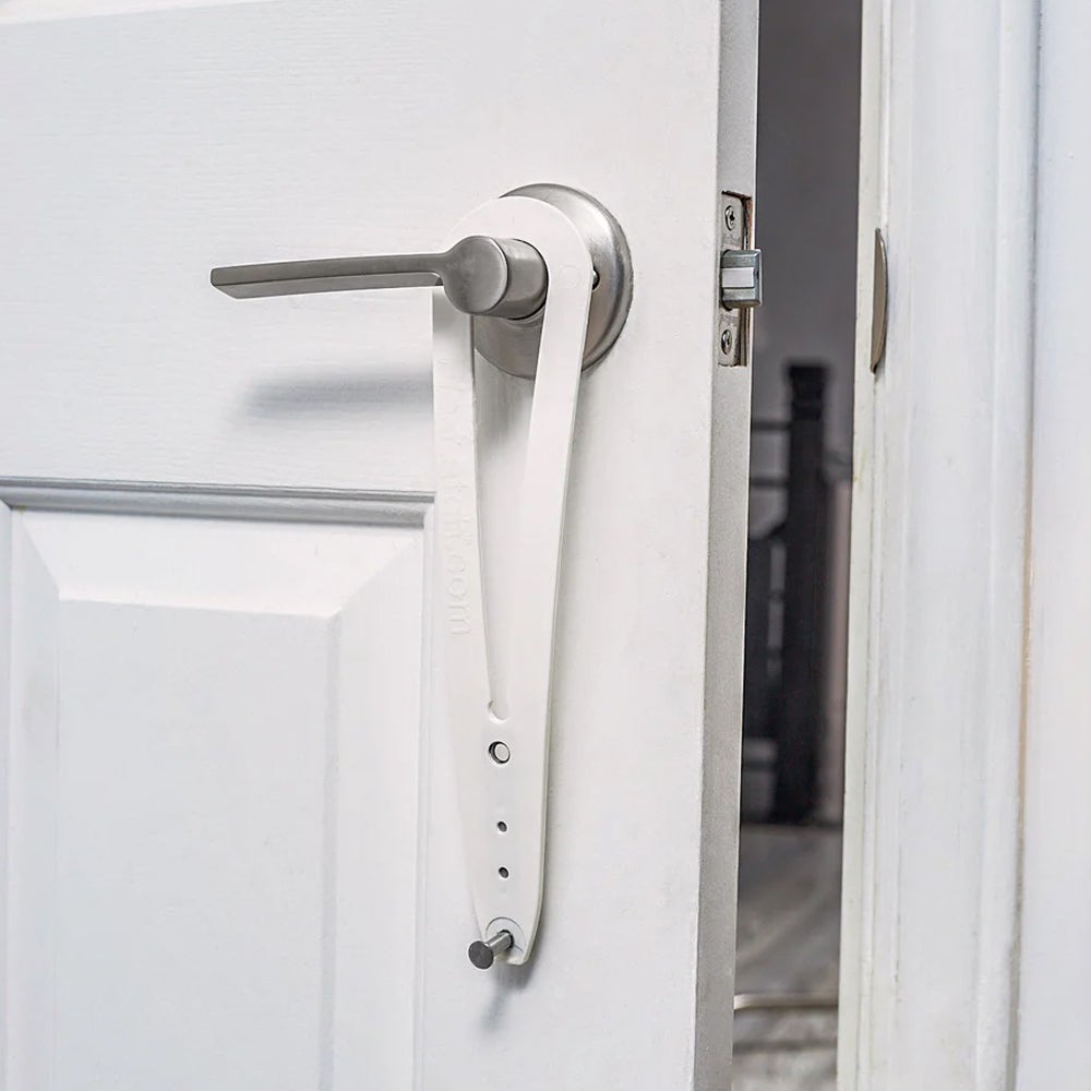 2 Pieces Child Proof Door Lock Cat Holder Latch Fast Flex Strap Clip