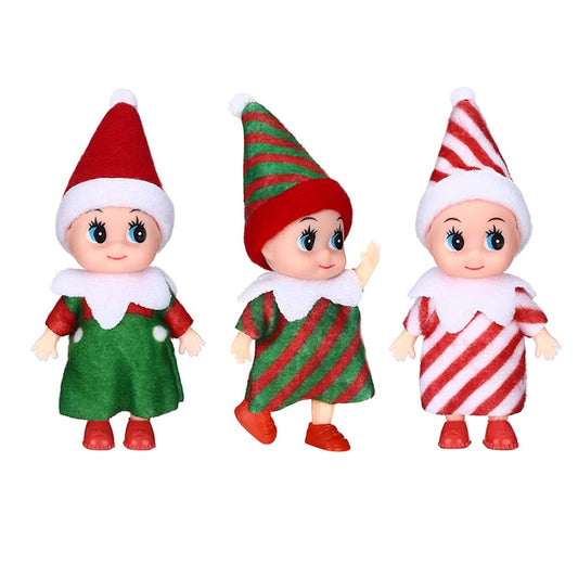 2 Pieces Christmas Elf Doll Xmas Baby Decoration Keywords
