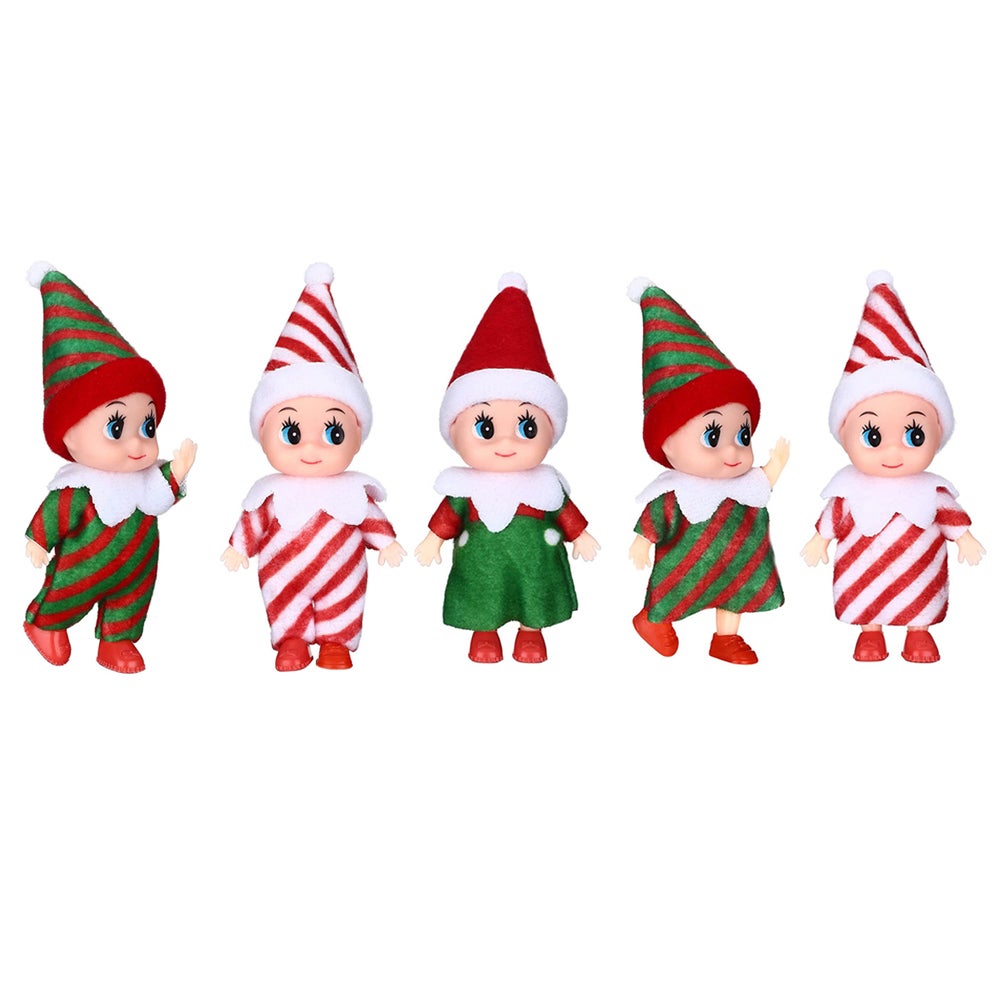 2 Pieces Christmas Elf Doll Xmas Baby Decoration Keywords