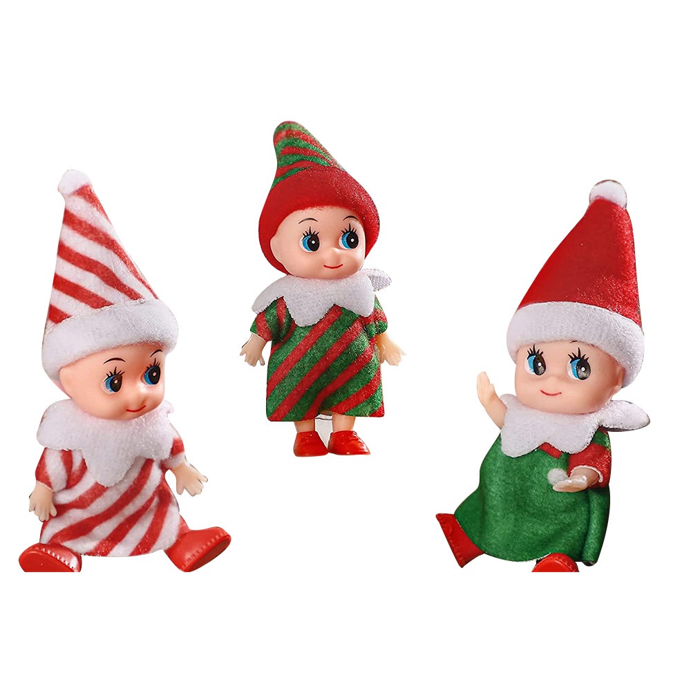 2 Pieces Christmas Elf Doll Xmas Baby Decoration Keywords
