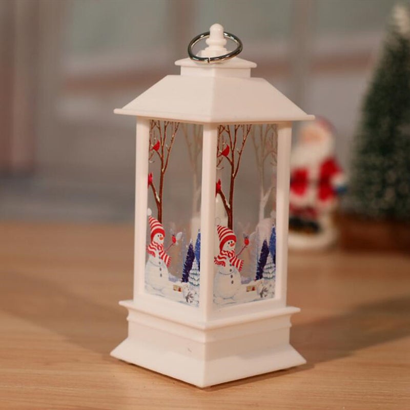 Christmas Snowman Light Led Electronic Candle Table Lamp Night Decoration