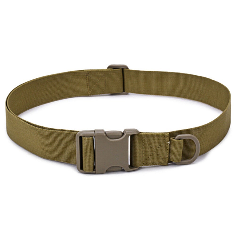 Combat Nylon Duty Tactical Sport Belt With Plastic Buckle Hook Loop