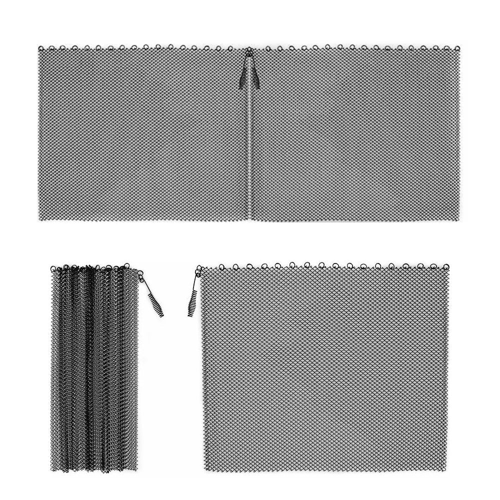2 Pieces Durable Hearth Screen Fireplace Sparks Carpet Safety